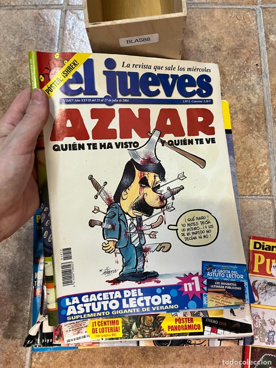 Coleccionismo de Revista El Jueves: BLAS88 REVISTA EL JUEVES n&ordm; 1417 (21-27 julio 2004). &rdquo;Aznar, qui&eacute;n te ha visto y qui&eacute;n te ve&rdquo;.