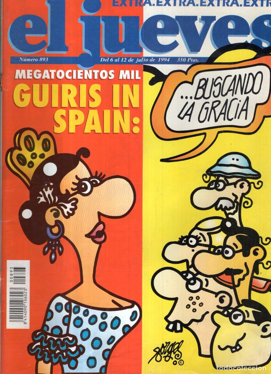Coleccionismo de revista El Jueves: REVISTA EL JUEVES N&ordm; 893 A&Ntilde;O 1994 - GUIRIS EN SPAIN - OFI15J