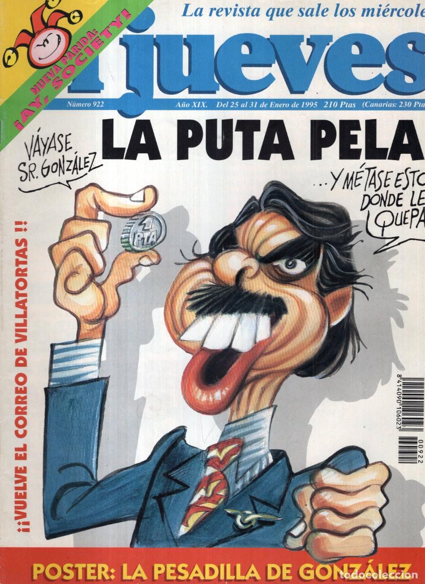 Coleccionismo de revista El Jueves: REVISTA EL JUEVES N&ordm; 922 A&Ntilde;O 1995 (INCLUYE POSTER) - LA PUTA PELEA - BUEN ESTADO