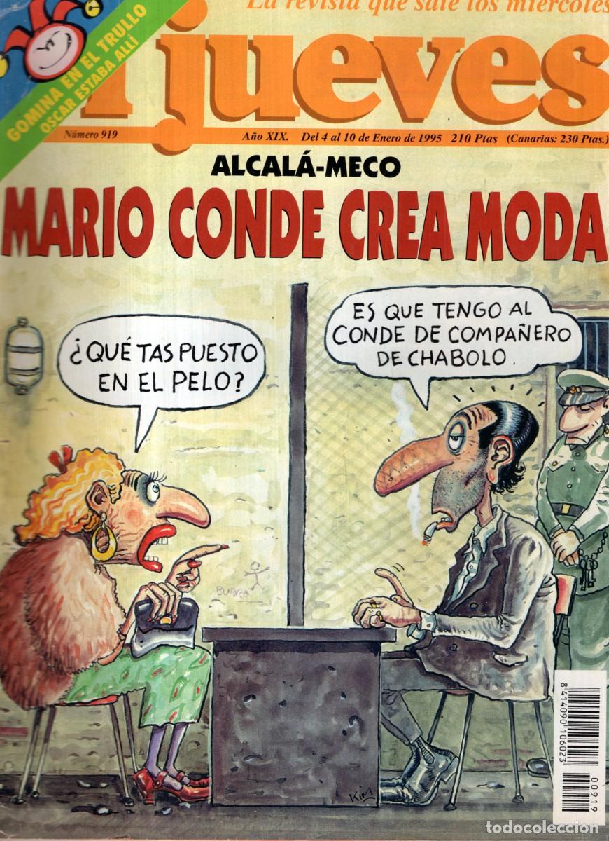 Coleccionismo de revista El Jueves: REVISTA EL JUEVES N&ordm; 919 A&Ntilde;O 1995 (INCLUYE POSTER) - MARIO CONDE CREA MODA