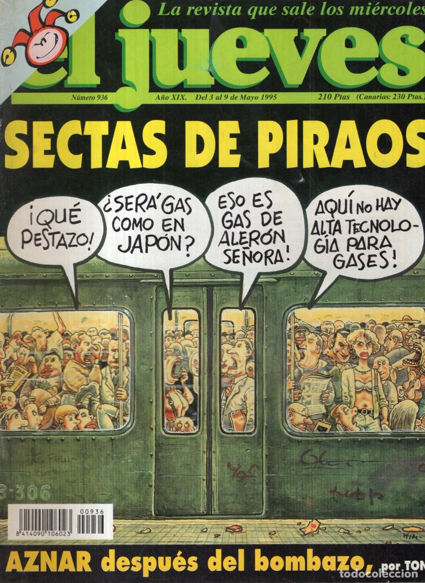 Coleccionismo de revista El Jueves: REVISTA EL JUEVES N&ordm; 936 A&Ntilde;O 1995 (INCLUYE POSTER) - SECTAS DE PIRAOS - BUEN ESTADO
