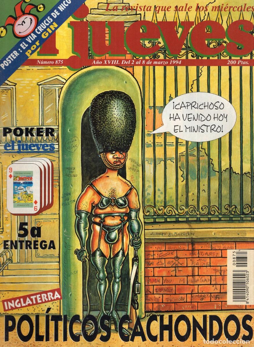 Coleccionismo de revista El Jueves: REVISTA EL JUEVES N&ordm; 875 A&Ntilde;O 1994 (INCLUYE POSTER) - POLITICOS CACHONDOS - BUEN ESTADO