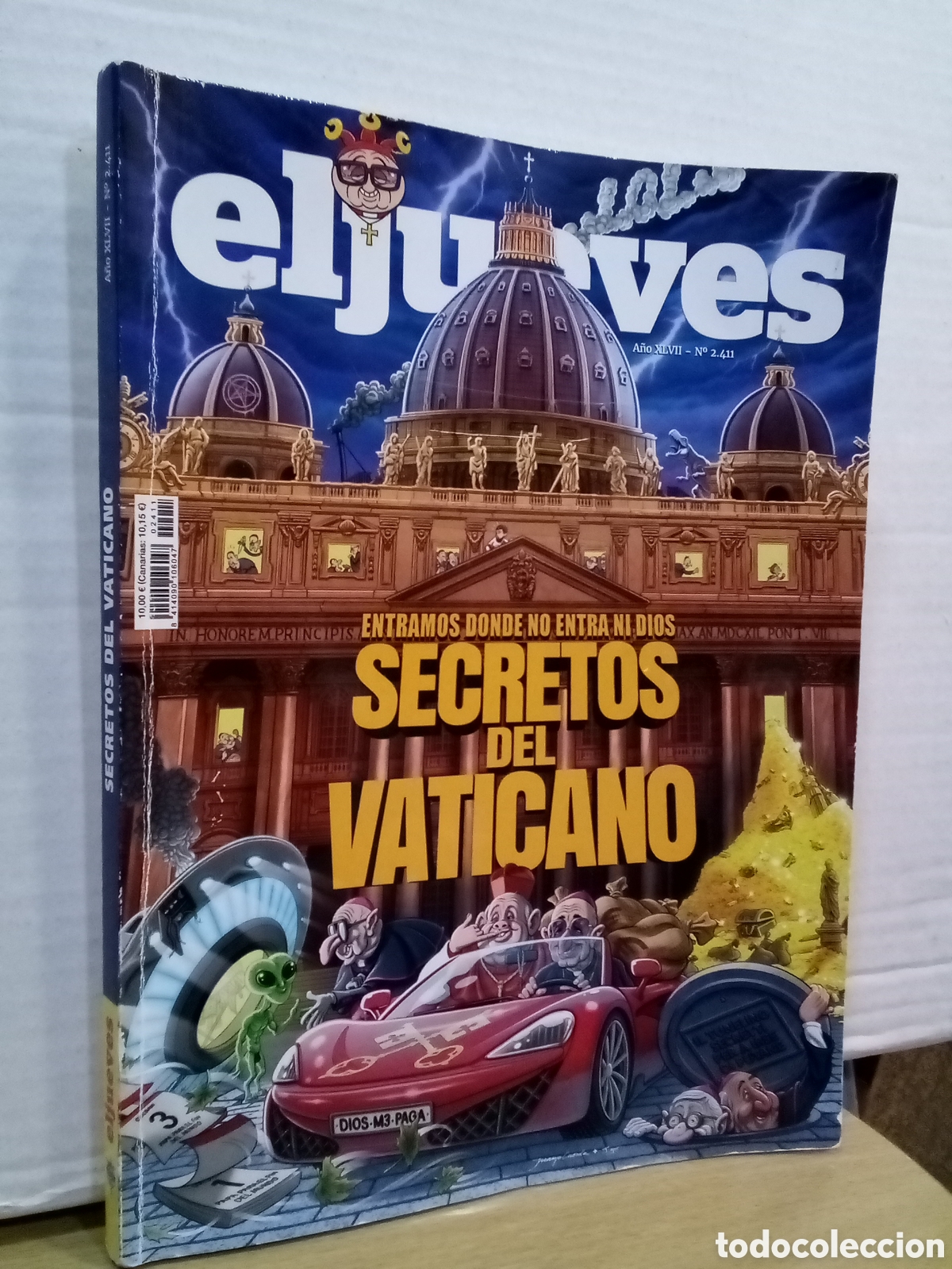 Coleccionismo de revista El Jueves: El Jueves - A&ntilde;o XLVII, N&ordm;. 2411. Secretos del Vaticano