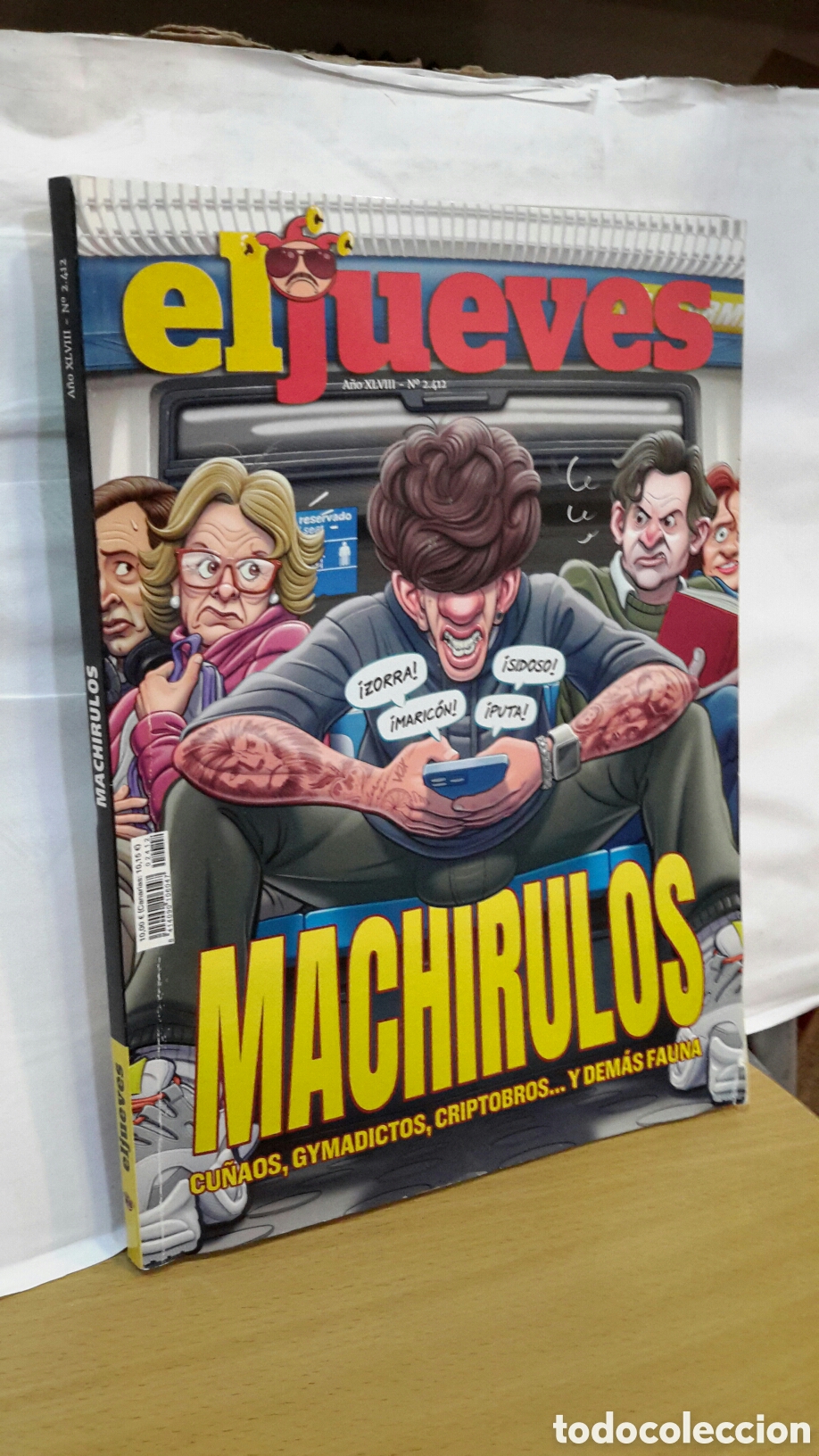 Coleccionismo de revista El Jueves: El Jueves, A&ntilde;o XLVIII, No. 2412. Machirulos.