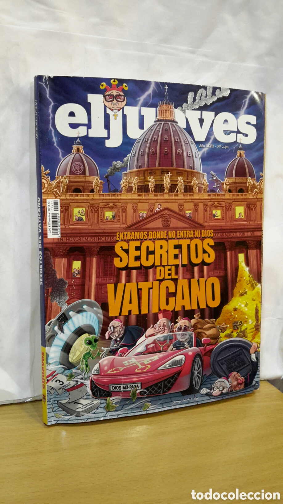 Coleccionismo de revista El Jueves: El Jueves - A&ntilde;o XLVII, N&ordm;. 2411. Secretos del Vaticano