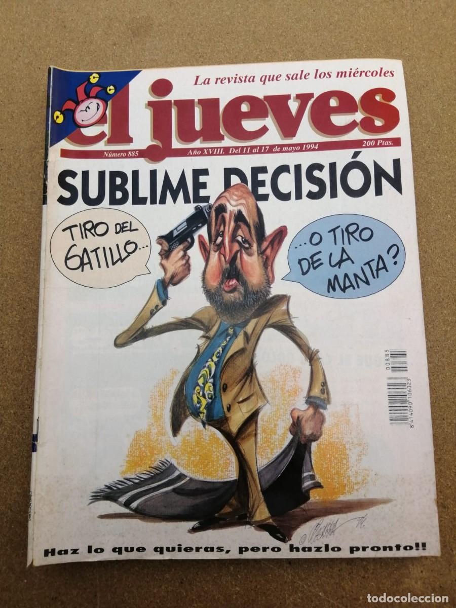 Coleccionismo de revista El Jueves: EL JUEVES (NUMERO 885) SUBLIME DECISION