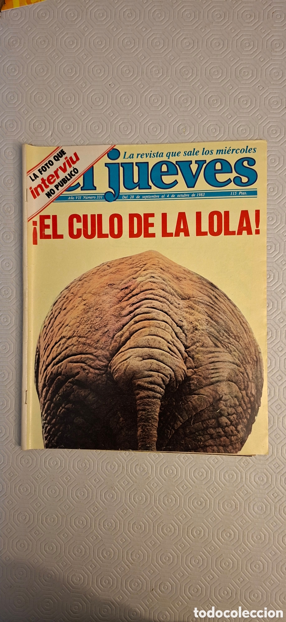 Collectionnisme de Magazine El Jueves: El Jueves N&deg; 331 octubre 1983