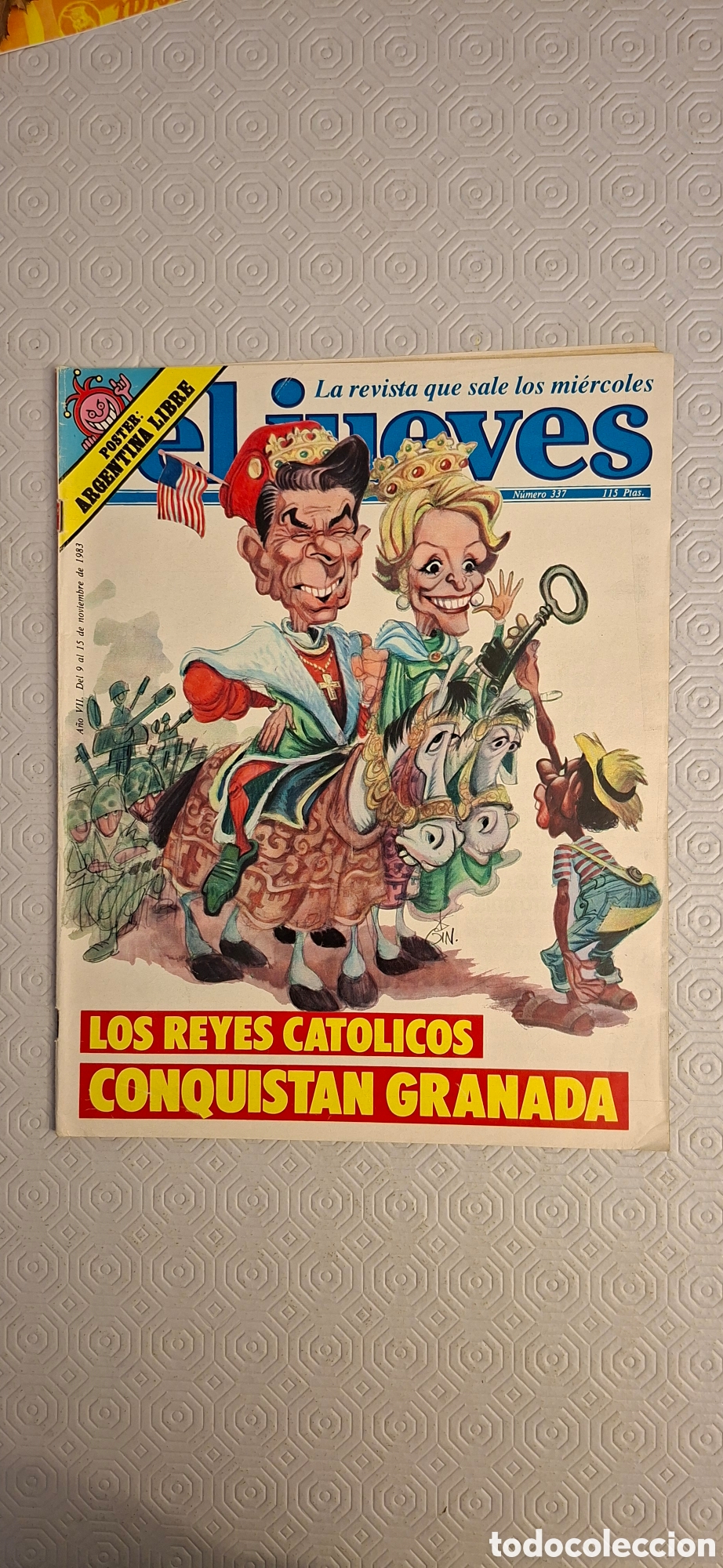 Coleccionismo de revista El Jueves: El Jueves N&deg; 337 noviembre 1983