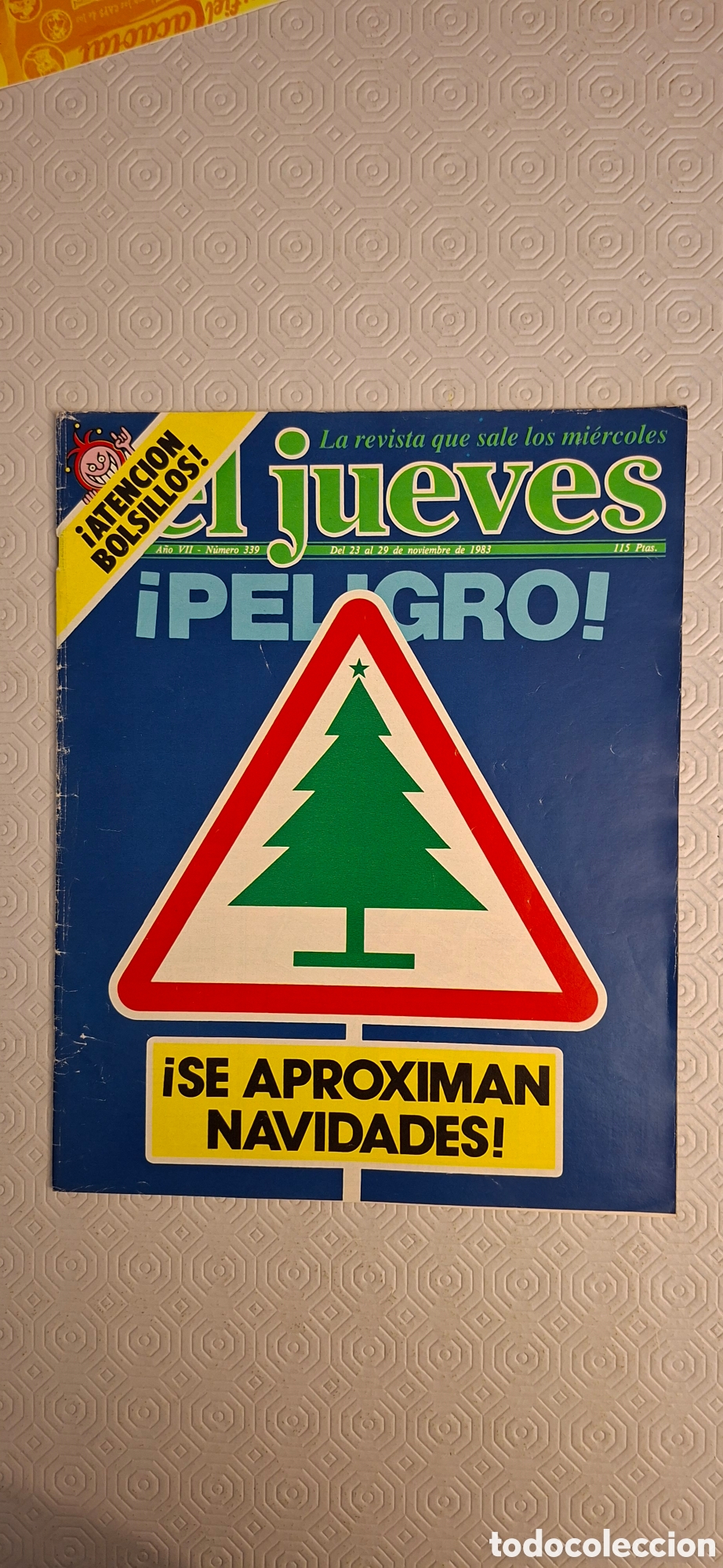 Coleccionismo de revista El Jueves: El Jueves N&deg; 339 noviembre 1983