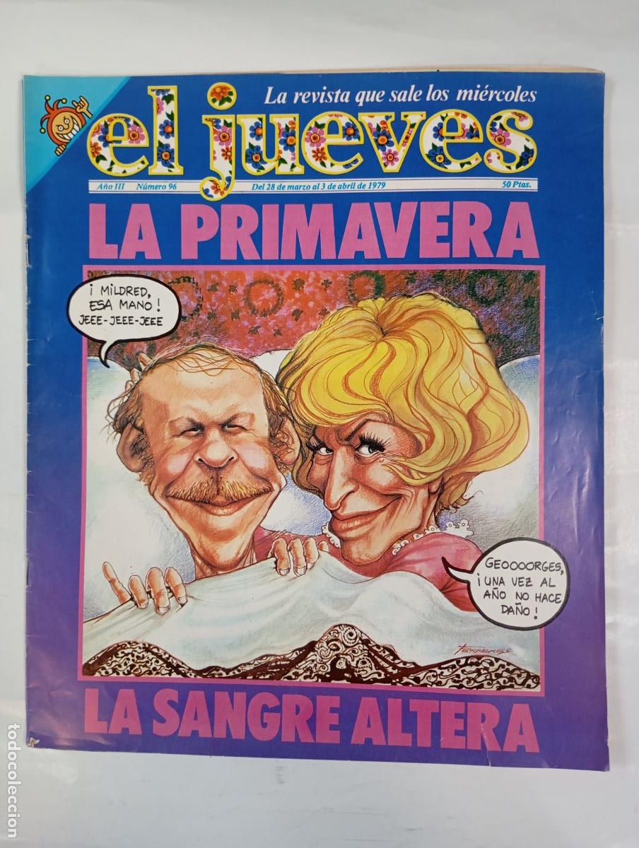 Coleccionismo de revista El Jueves: REVISTA EL JUEVES N&ordm; 96. 28 MARZO 1979. LA PRIMAVERA. A&Ntilde;O III. TDKR17