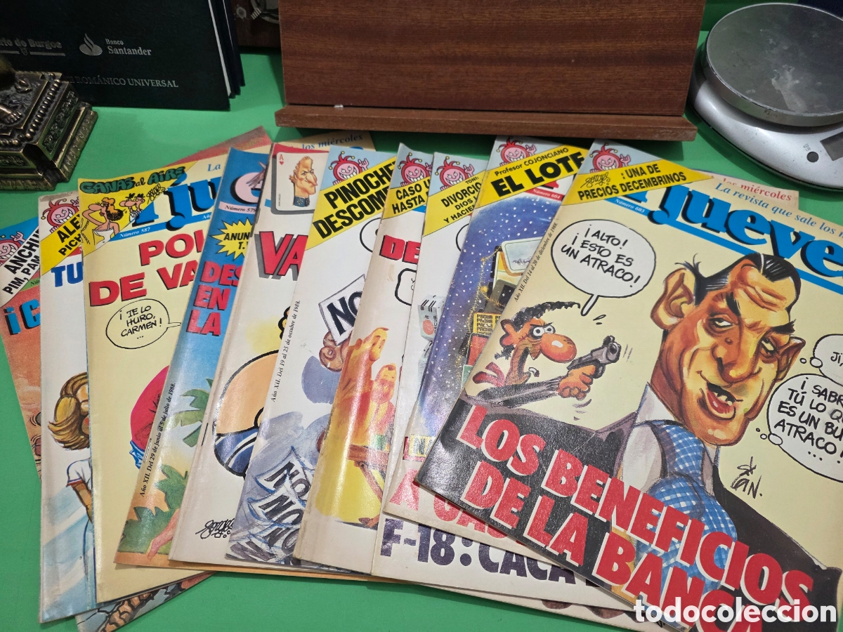 Coleccionismo de revista El Jueves: LOTE N&Uacute;MERO 1...&rdquo;&rdquo;10 REVISTAS EL JUEVES&rdquo;&rdquo;...A&Ntilde;O 1988..