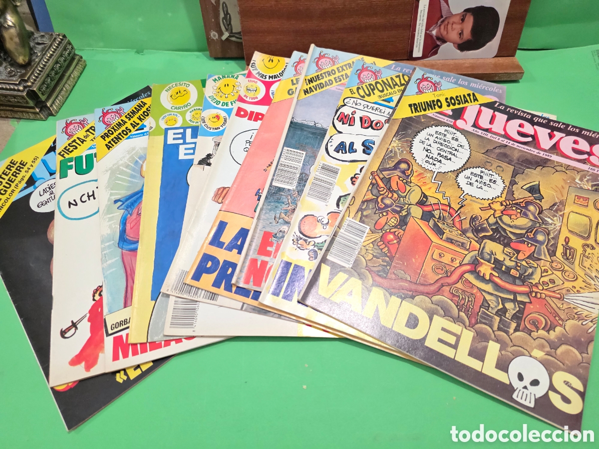 Coleccionismo de revista El Jueves: LOTE N&Uacute;MERO 2...&rdquo;&rdquo;10 REVISTAS EL JUEVES&rdquo;&rdquo;...1989...
