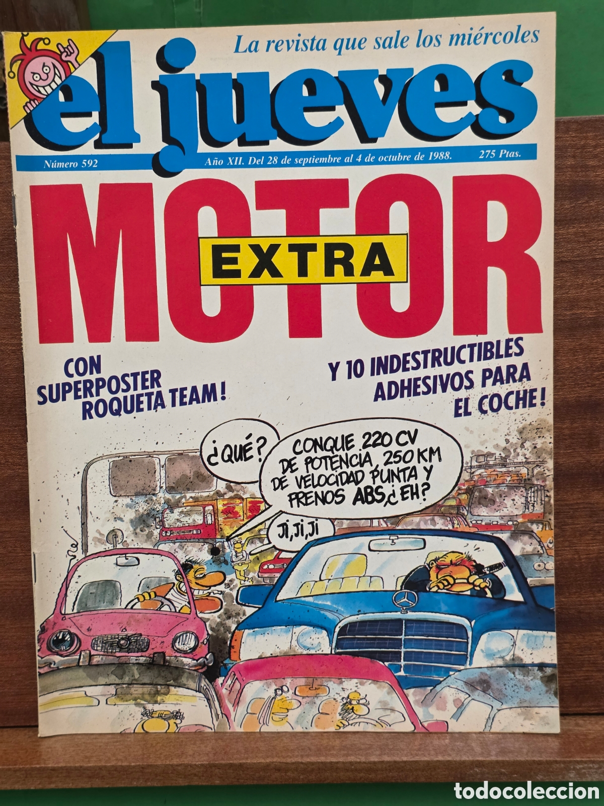 Coleccionismo de revista El Jueves: REVISTA...&rdquo;&rdquo;EL JUEVES EXTRA MOTOR&rdquo;&rdquo;...N&deg;592...A&Ntilde;O XII...OCTUBRE DE 1988...