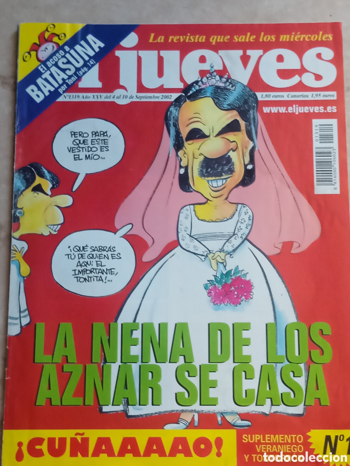 Coleccionismo de revista El Jueves: Revista El Jueves N&deg; 1319 Septiembre 2002