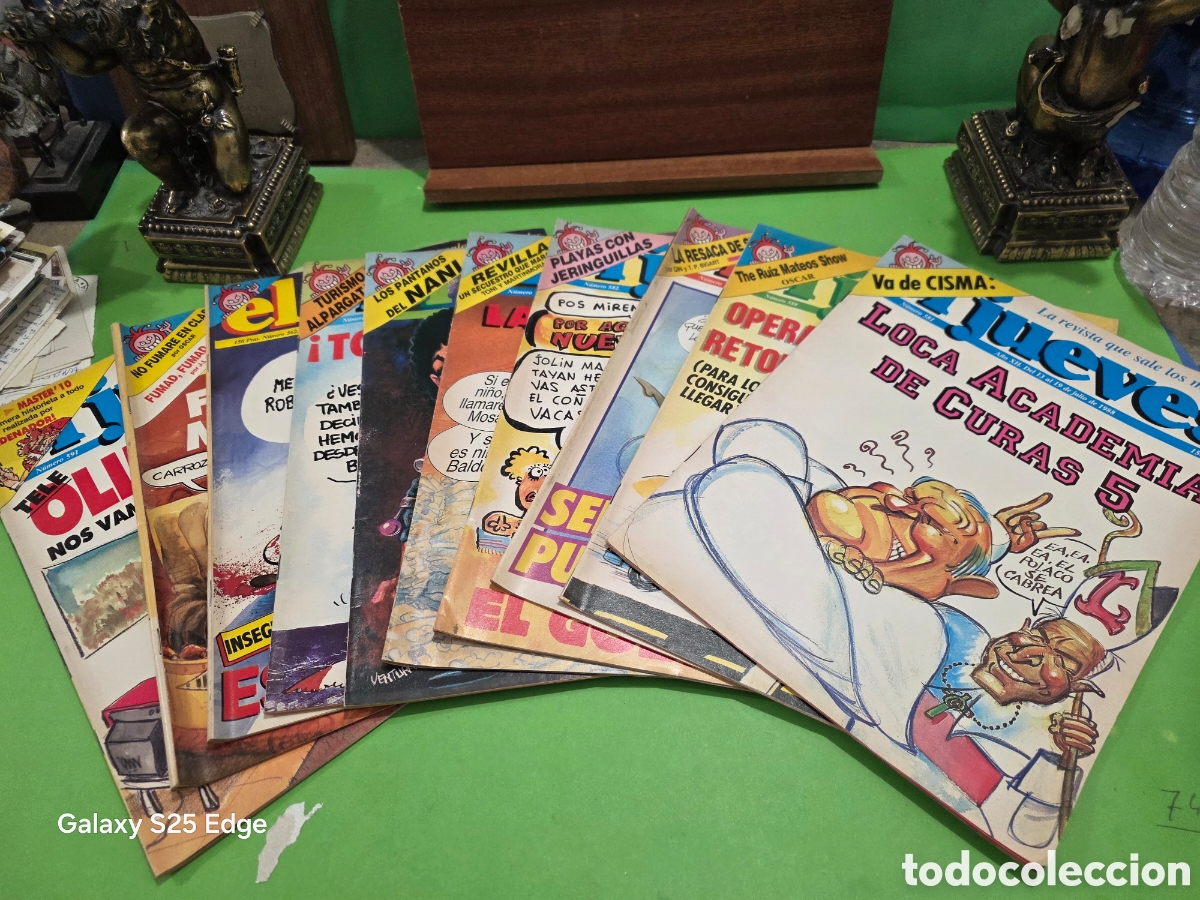 Coleccionismo de revista El Jueves: LOTE DE 10 REVISTAS...&rdquo;&rdquo;EL JUEVES&rdquo;&rdquo;...LA REVISTA QUE SALE LOS MI&Eacute;RCOLES...A&Ntilde;O...1988...