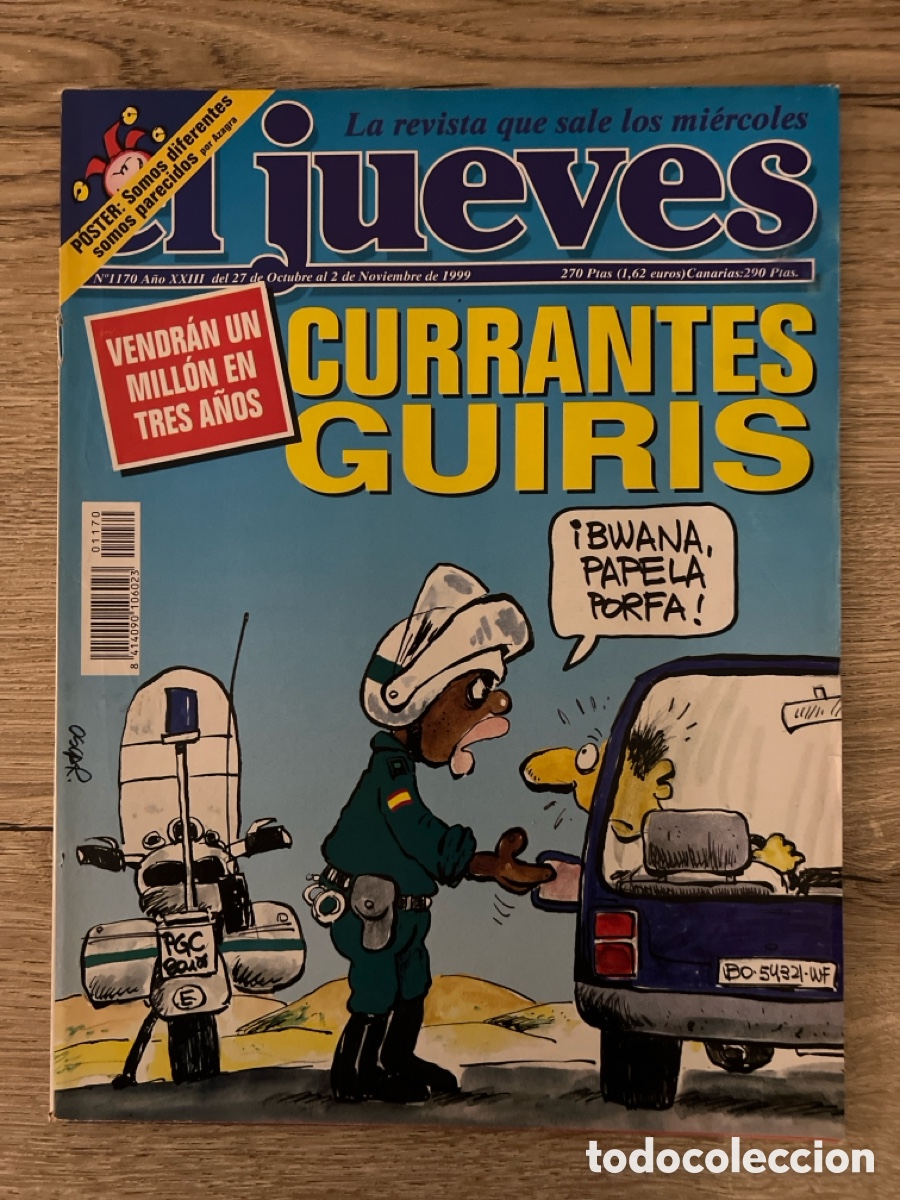 Collectionnisme de Magazine El Jueves: El Jueves - A&ntilde;o 1999 - N&uacute;mero 1170