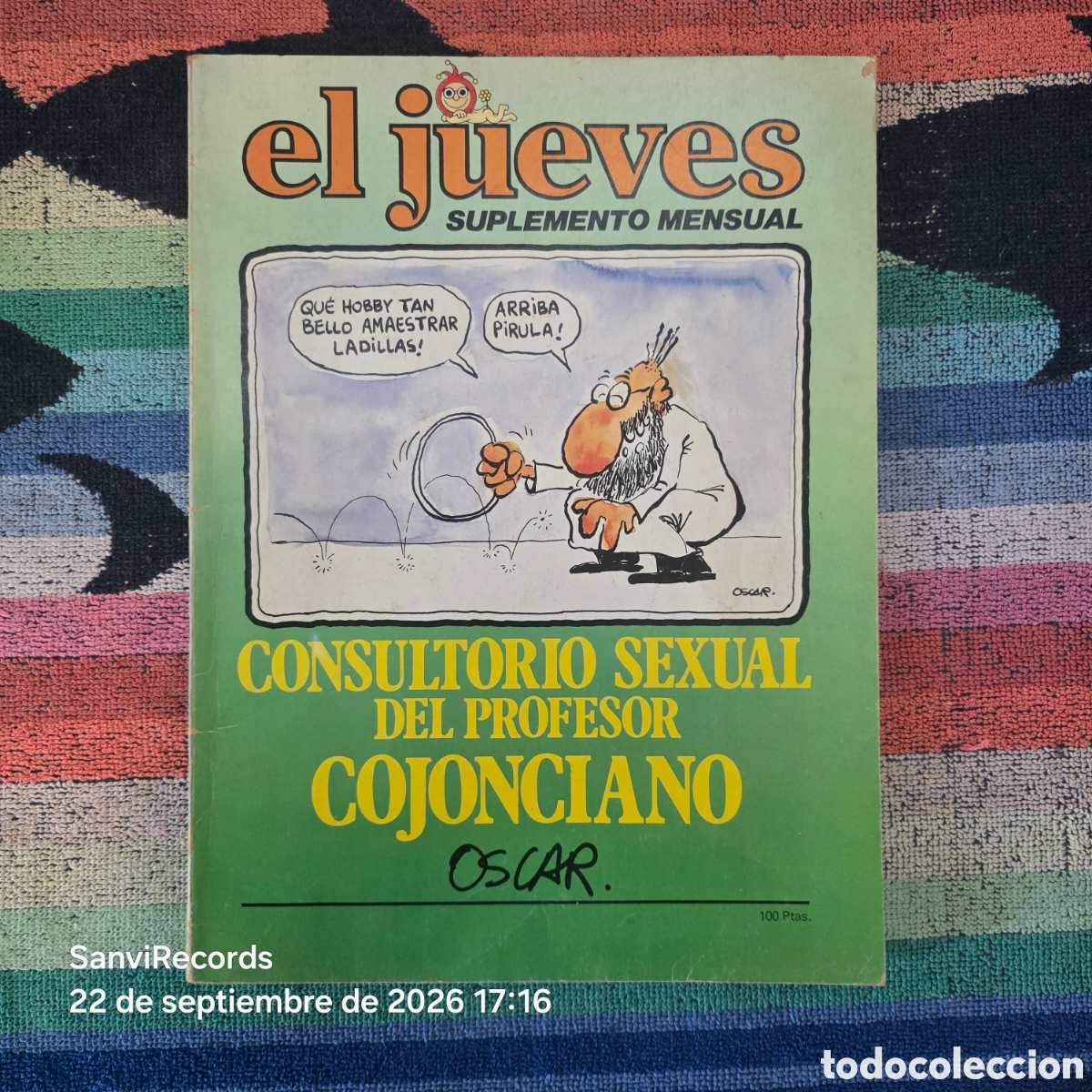 Coleccionismo de revista El Jueves: EL JUEVES, SUPLEMENTO MENSUAL: CONSULTORIO SEXUAL DEL PROFESOR COJONCIANO (OSCAR) (ZETA)