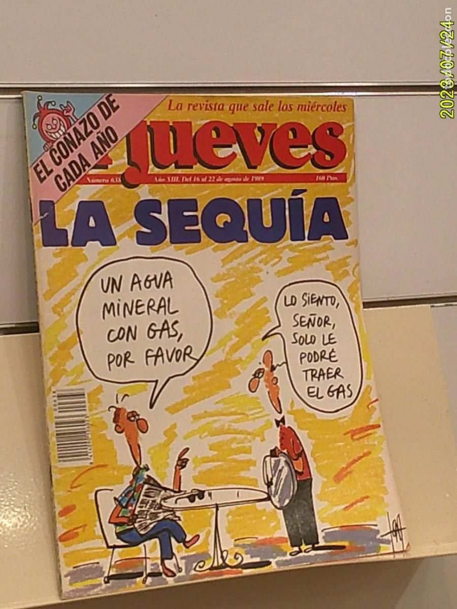 Collectionnisme de Magazine El Jueves: REVISTA EL JUEVES N&ordm; 638 AGOSTO 1989