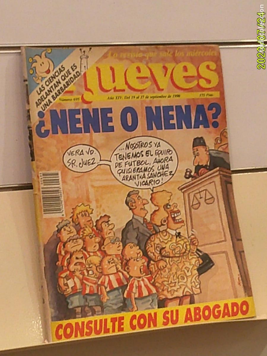 Collectionnisme de Magazine El Jueves: REVISTA EL JUEVES N&ordm; 695 SEPTIEMBRE 1990