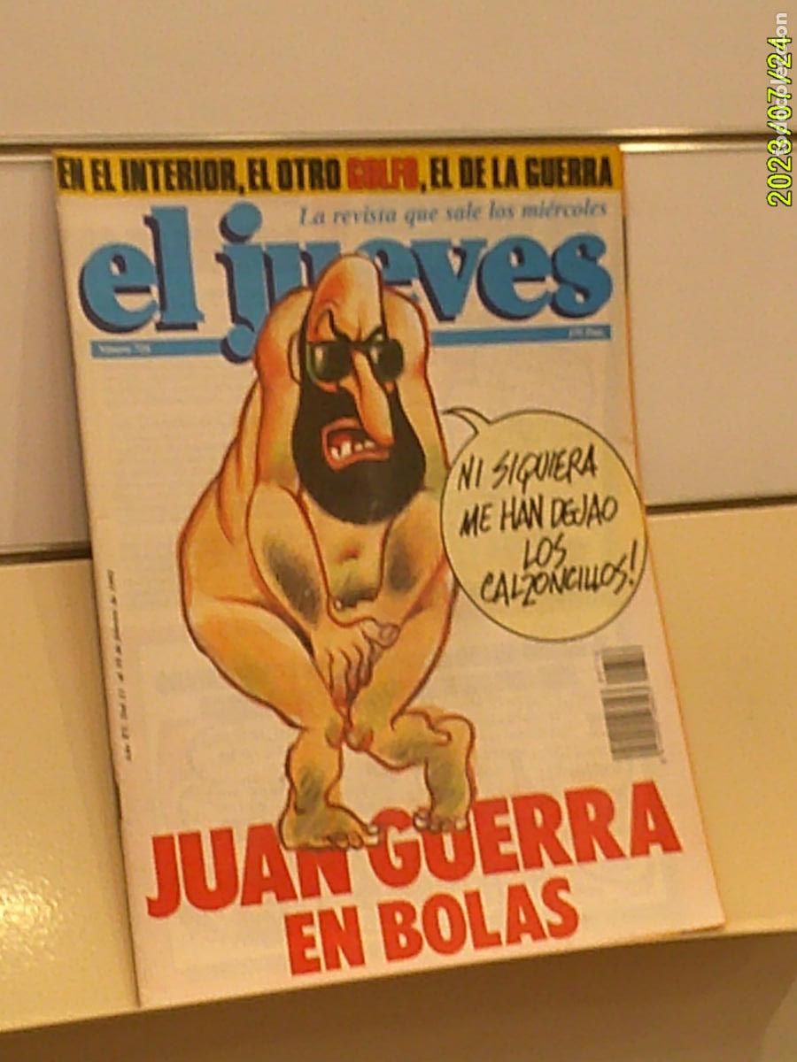 Collectionnisme de Magazine El Jueves: REVISTA EL JUEVES N&ordm; 716 FEBRERO 1991 FALTA EL POSTER CENTRAL
