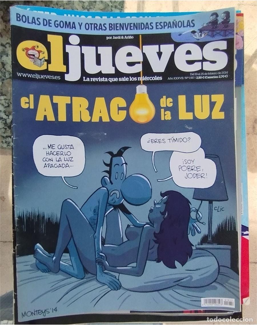 Coleccionismo de revista El Jueves: EL ATRACO DE LA LUZ BOLAS DE GOMA Y OTRAS BIENVENIDAS ESPA&Ntilde;OLAS EL JUEVES 19 DE FEBRERO 2014