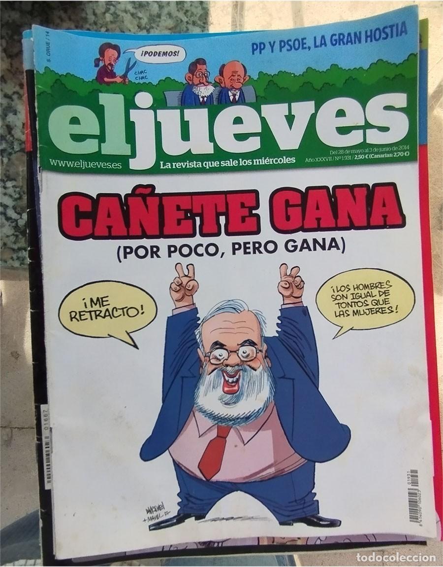 Coleccionismo de revista El Jueves: CA&Ntilde;ETE GANA PP Y PSOE GRAN HOSTIA EL JUEVES 28 DE MAYO 2014