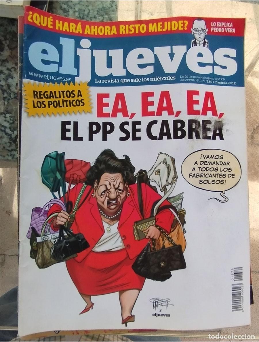 Coleccionismo de revista El Jueves: REGALITOS A POLITICOS EA EA EL PP SE CABREA RISTO MEJIDE EL JUEVES 29 DE JULIO 2009