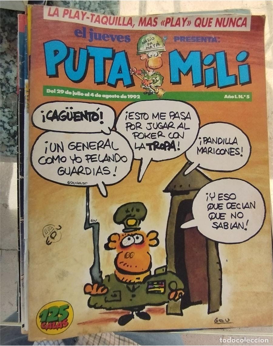 Coleccionismo de revista El Jueves: LA PLAY-TAQUILLA MAS PLAY QUE NUNCA EL JUEVES 1992 PUTA MILI 5