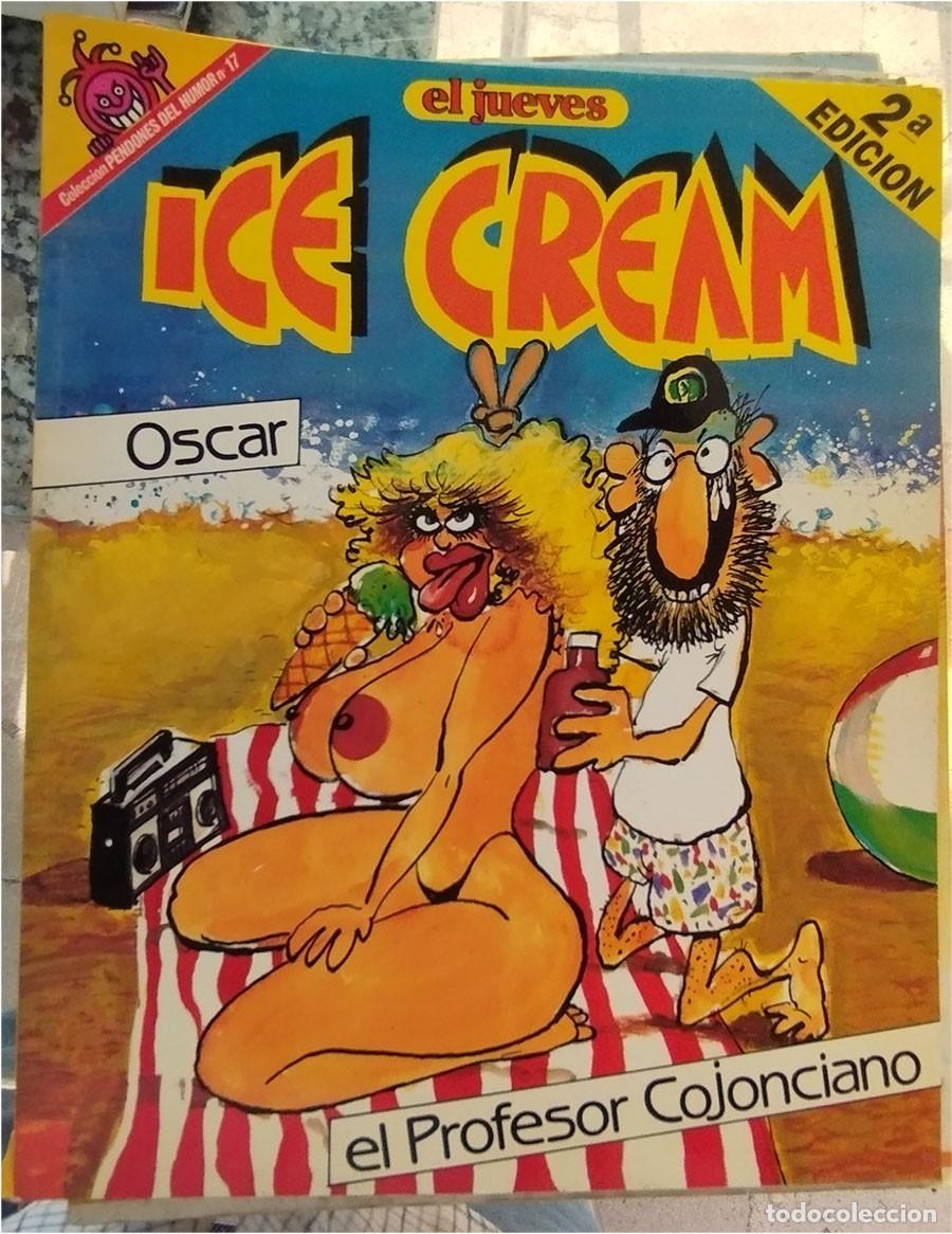 Coleccionismo de revista El Jueves: ICE CREAM EL PROFESOR COJONCIANO EL JUEVES PENDONES HUMOR 17