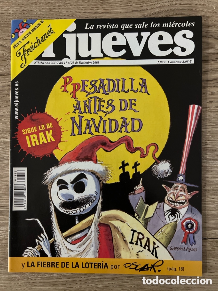 Coleccionismo de revista El Jueves: El Jueves - A&ntilde;o 2003 - N&uacute;mero 1386