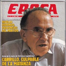 Collezionismo di Rivista Época: REVISTA EPOCA Nº 57 AÑO 1986. CARRILLO. LA FORMULA 1 VUELVA A ESPAÑA. NICOLAS REDONDO.