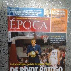 Coleccionismo de Revista Época: EPOCA REVISTA Nº 1243 -30-04-2009- DE PIVOT PATOSO. Lote 381912334
