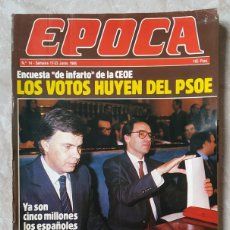 Coleccionismo de Revista Época: REVISTA EPOCA 14 : EL PEQUEÑO MOISES Y ETA - VARGAS LLOSA - DETECTIVES - LIBANO - BERLANGA. Lote 398611614