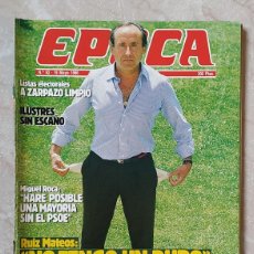 Coleccionismo de Revista Época: REVISTA EPOCA 62 : MIGUEL ROCA - RUIZ MATEOS - LA SELECCION ESPAÑOLA - CERVEZA. Lote 398628729