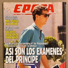 Coleccionismo de Revista Época: ÉPOCA N° 331 (1991). LOS EXÁMENES DEL PRINCIPE FELIPE, PURGA EN EL PSOE, JESÚS VÁZQUEZ, PALOMA SEGRE
