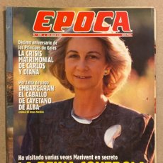 Coleccionismo de Revista Época: ÉPOCA N° 335 (1991). LA REINA SOFÍA CONTROLA EN VERANEO, EMBARGO CABALLO CAYETANO ALBA, CRISIS CARLO