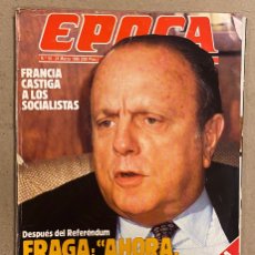 Coleccionismo de Revista Época: ÉPOCA N° 54 (1986). MANUEL FRAGA, ALBERTO SCHOMMER, MONCHO ALPUENTE, VICENTE ARANDA