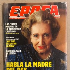 Coleccionismo de Revista Época: ÉPOCA N° 116 (1987). MADRE JUAN CARLOS I, ALAIN PROST, FERNANDO MORÁN, OTERO NOVAS, BORRELL,,.