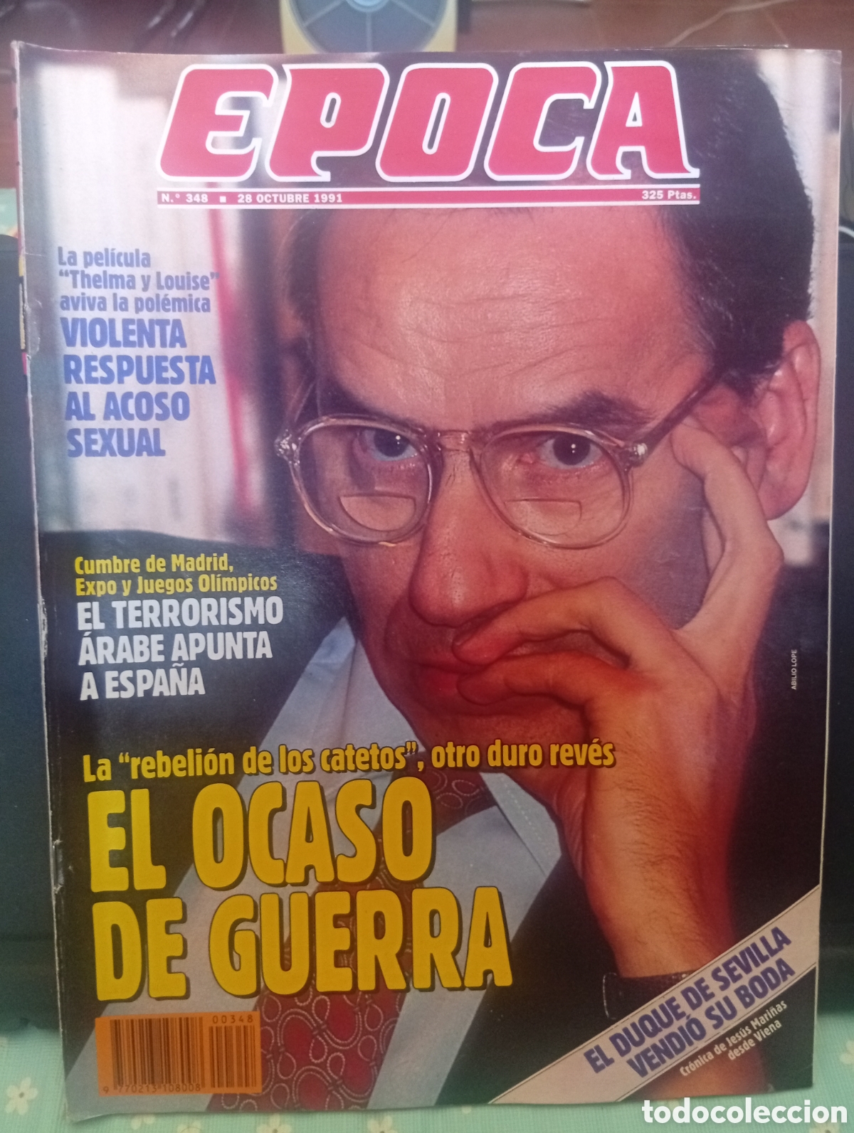 Coleccionismo de revista &Eacute;poca: Revista &Eacute;poca 348 28 de octubre 1991