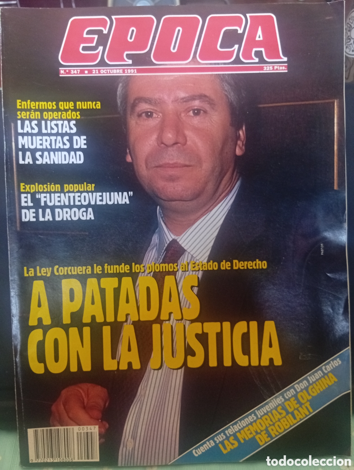 Coleccionismo de revista &Eacute;poca: Revista &Eacute;poca 347 21 de octubre 1991