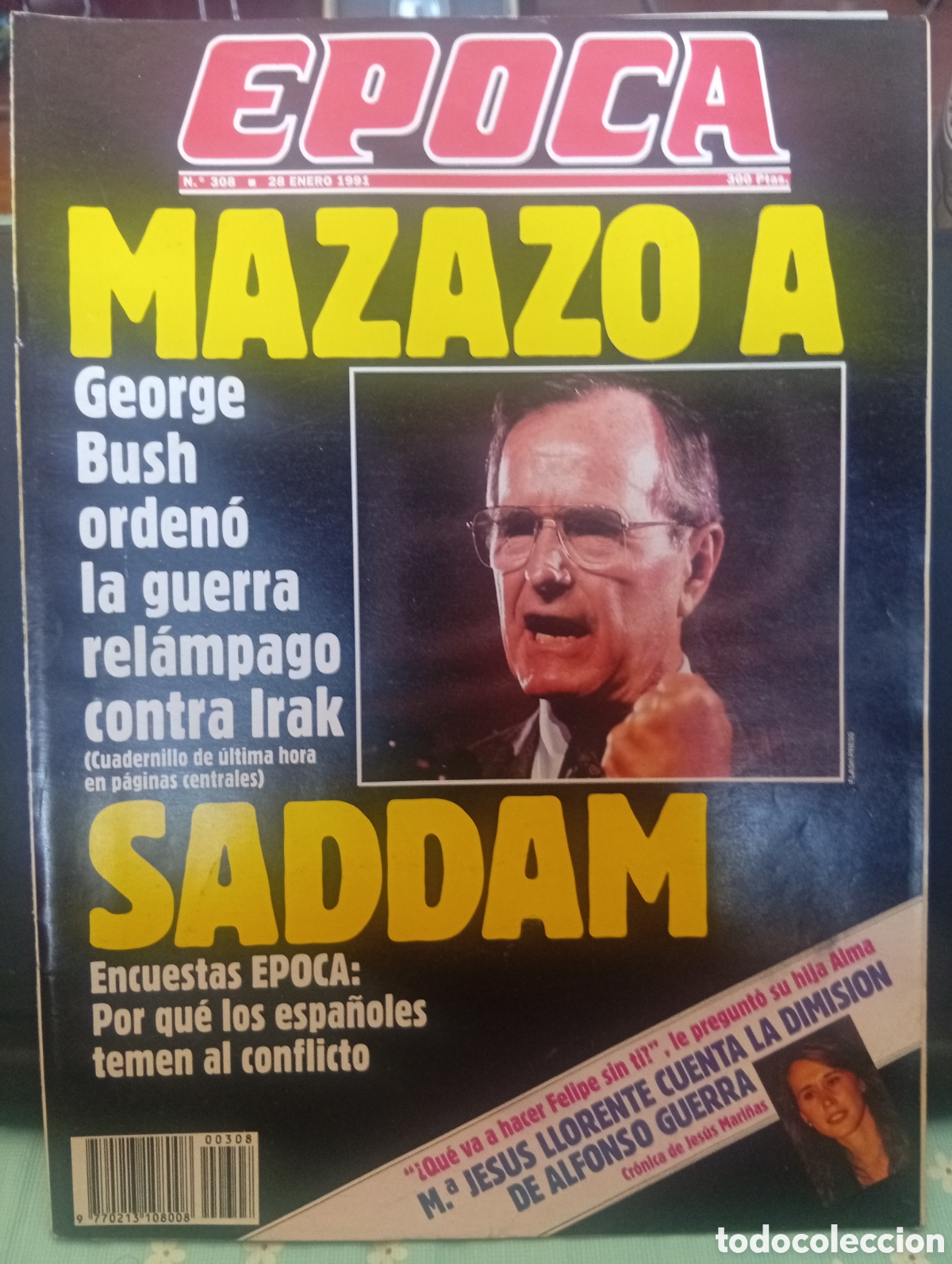 Coleccionismo de revista &Eacute;poca: Revista &Eacute;poca 308 28 de enero 1991