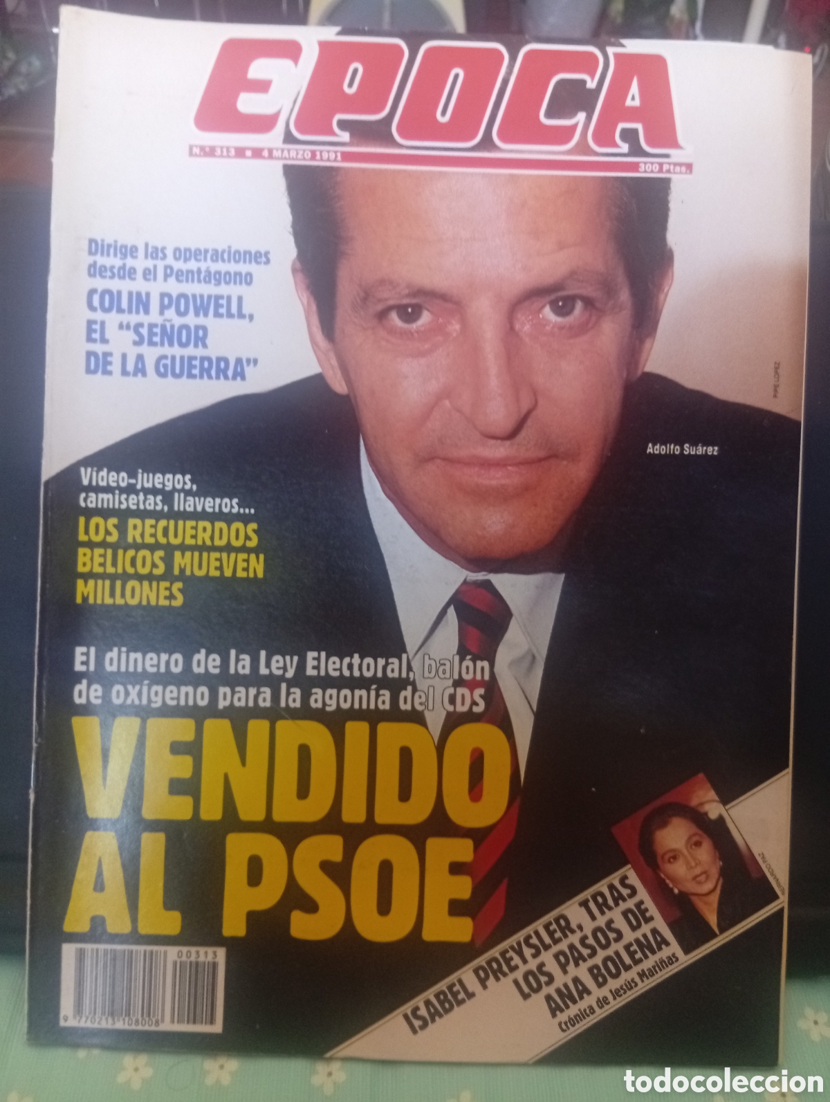 Coleccionismo de revista &Eacute;poca: Revista &Eacute;poca 313 04 de marzo 1991