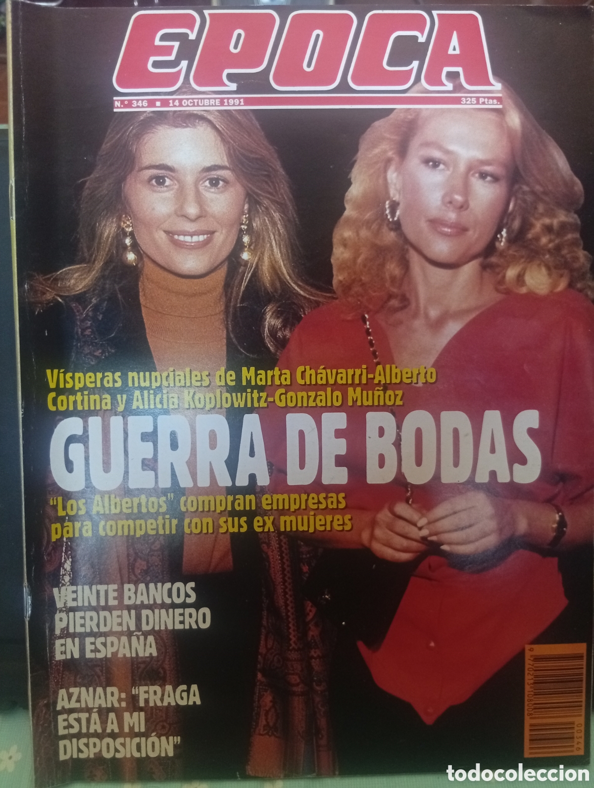 Coleccionismo de revista &Eacute;poca: Revista &Eacute;poca 346 14 de octubre 1991