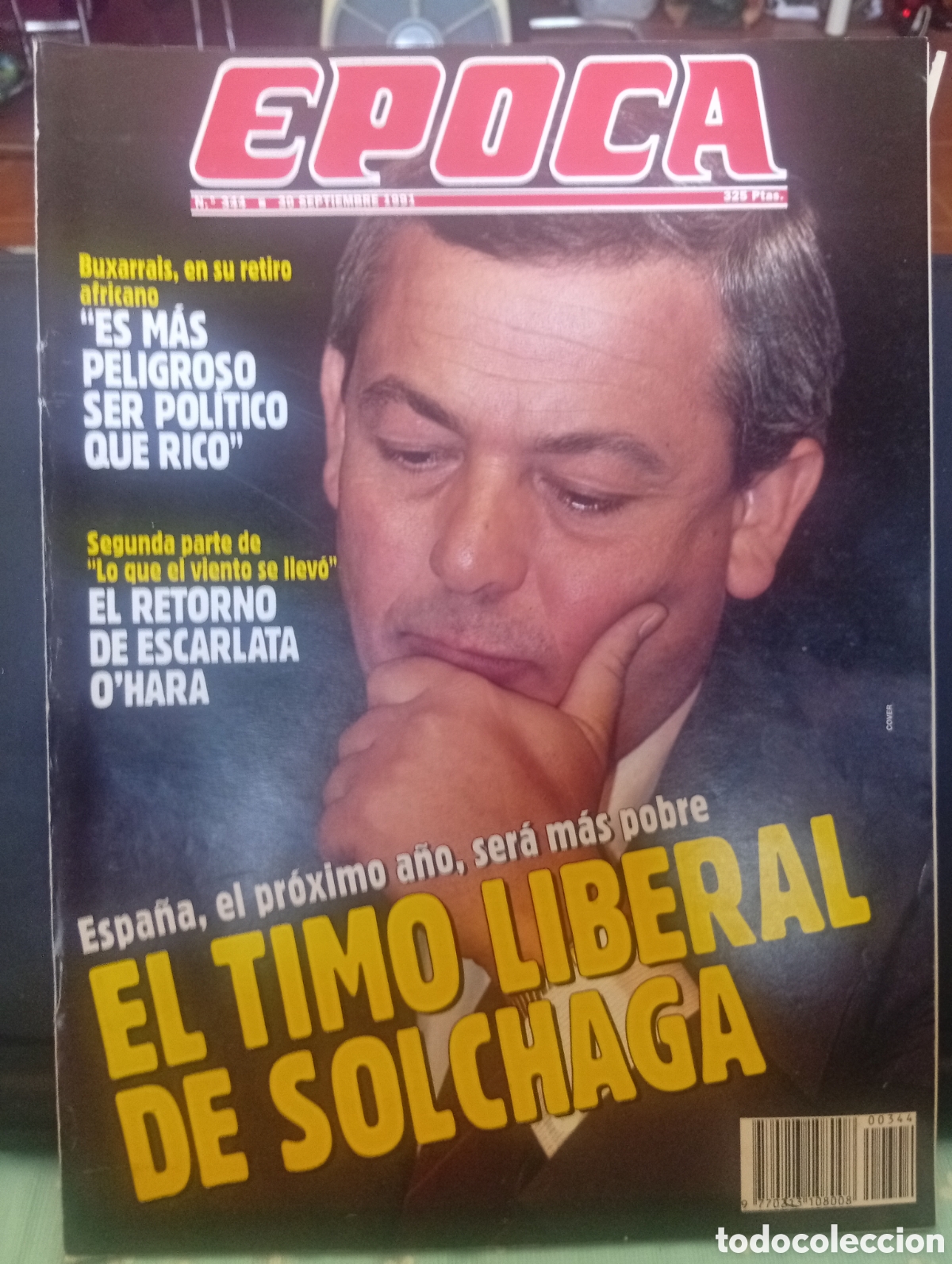 Colecionismo da Revista &Eacute;poca: Revista &Eacute;poca 344 30 de septiembre 1991