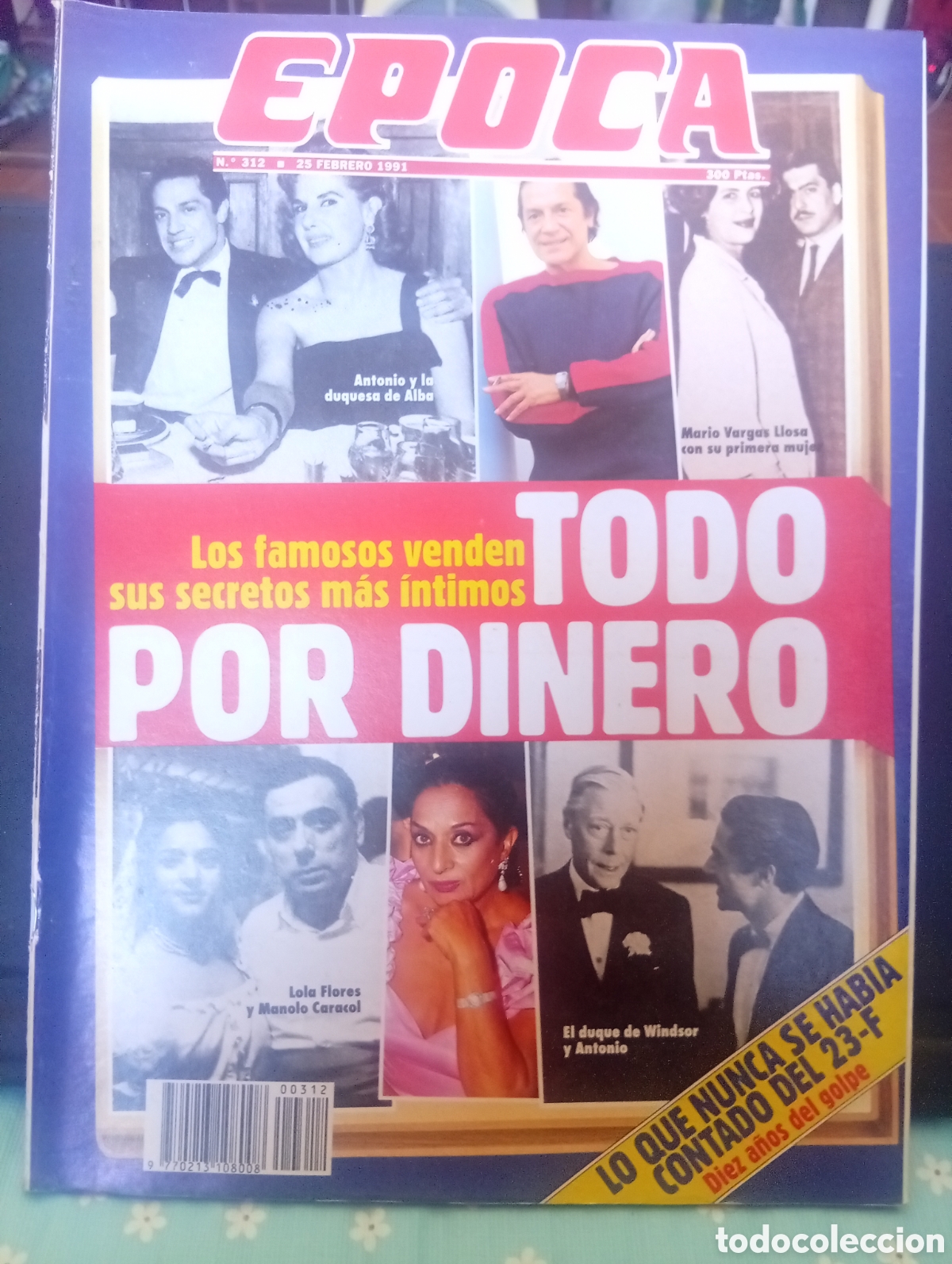 Coleccionismo de revista &Eacute;poca: Revista &Eacute;poca 312 25 de febrero 1991
