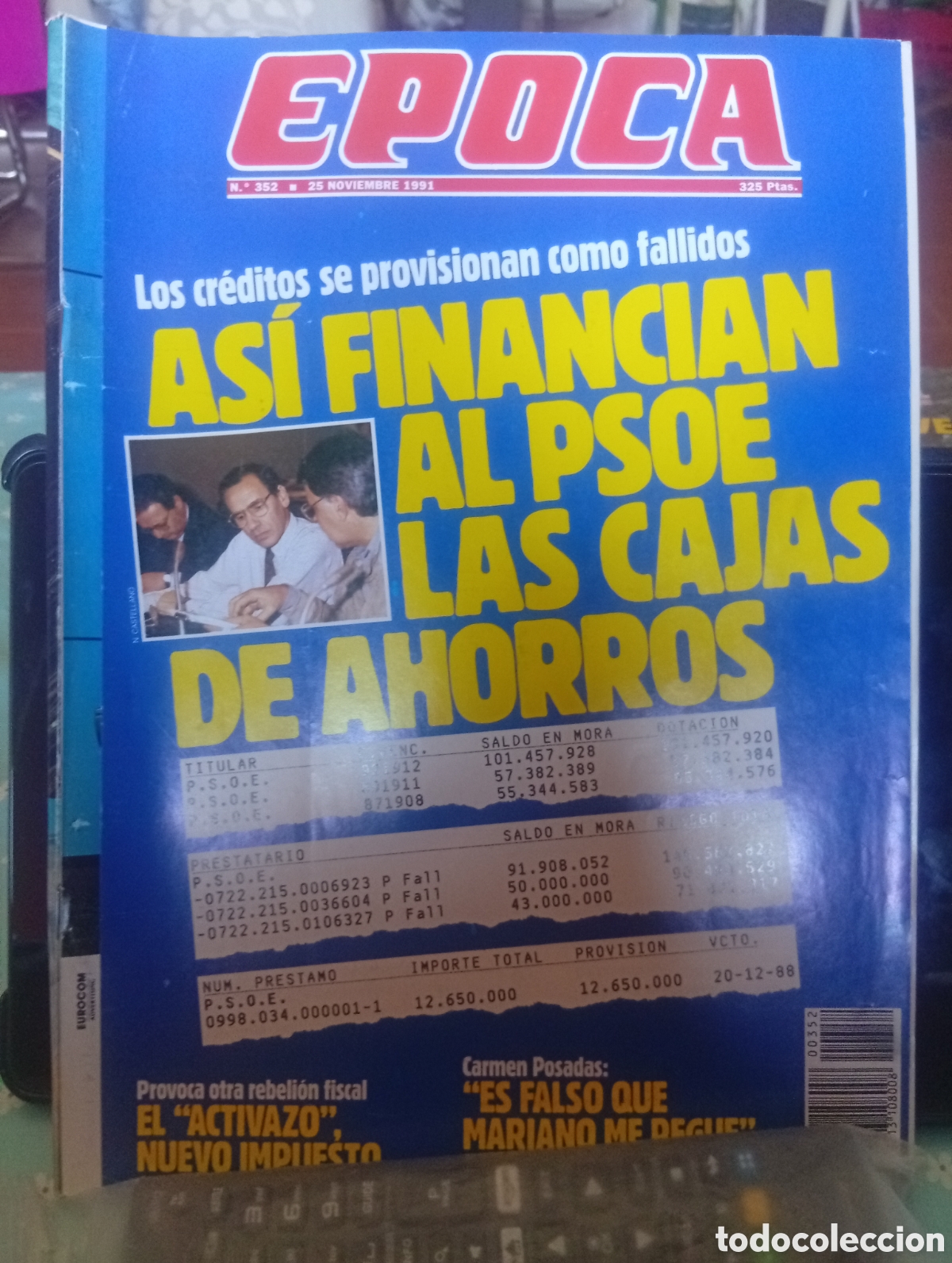 Collectionnisme de Magazine &Eacute;poca: Revista &Eacute;poca 352 1991
