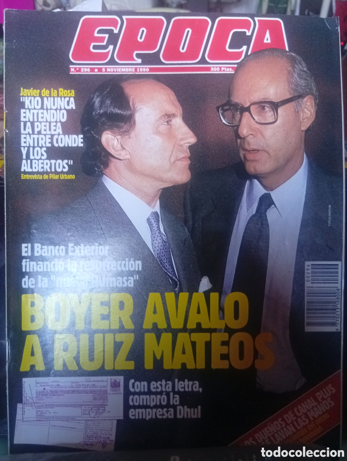 Coleccionismo de revista &Eacute;poca: Revista &Eacute;poca 296 1990