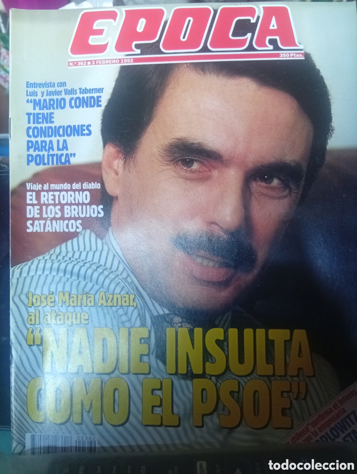 Coleccionismo de revista &Eacute;poca: Revista &Eacute;poca 362 1992