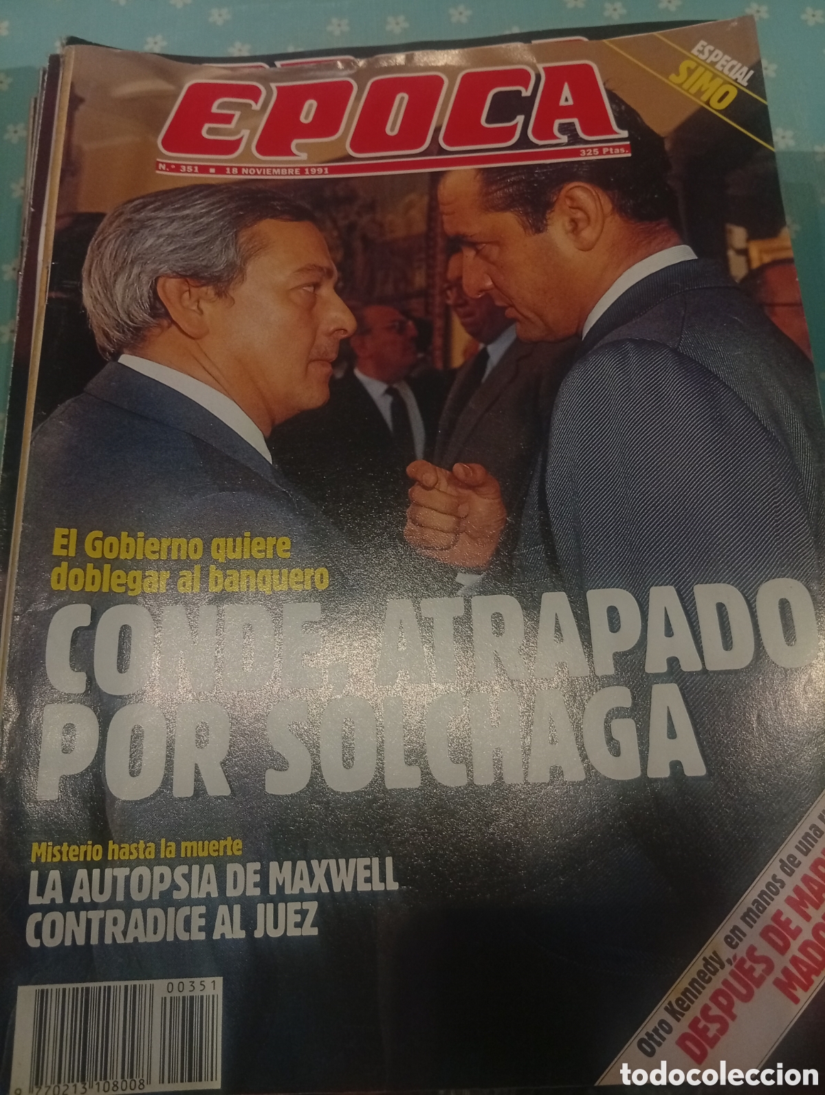 Collectionnisme de Magazine &Eacute;poca: Revista &Eacute;poca 351 1991