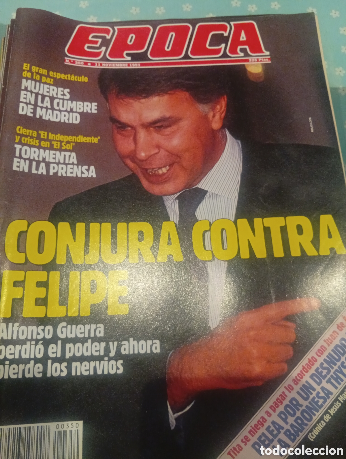 Collectionnisme de Magazine &Eacute;poca: Revista &Eacute;poca 350 1991